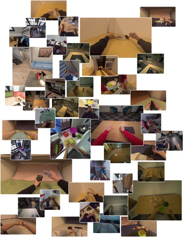 Diverse egocentric human and simulated robot datasets