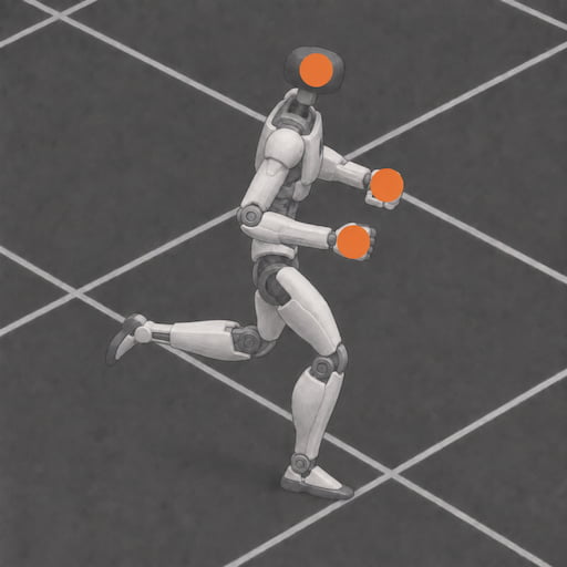Robot motion with tracked VR keypoints