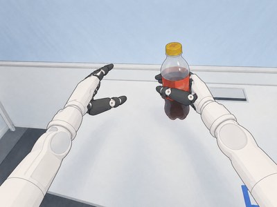 Visually adapted robot view